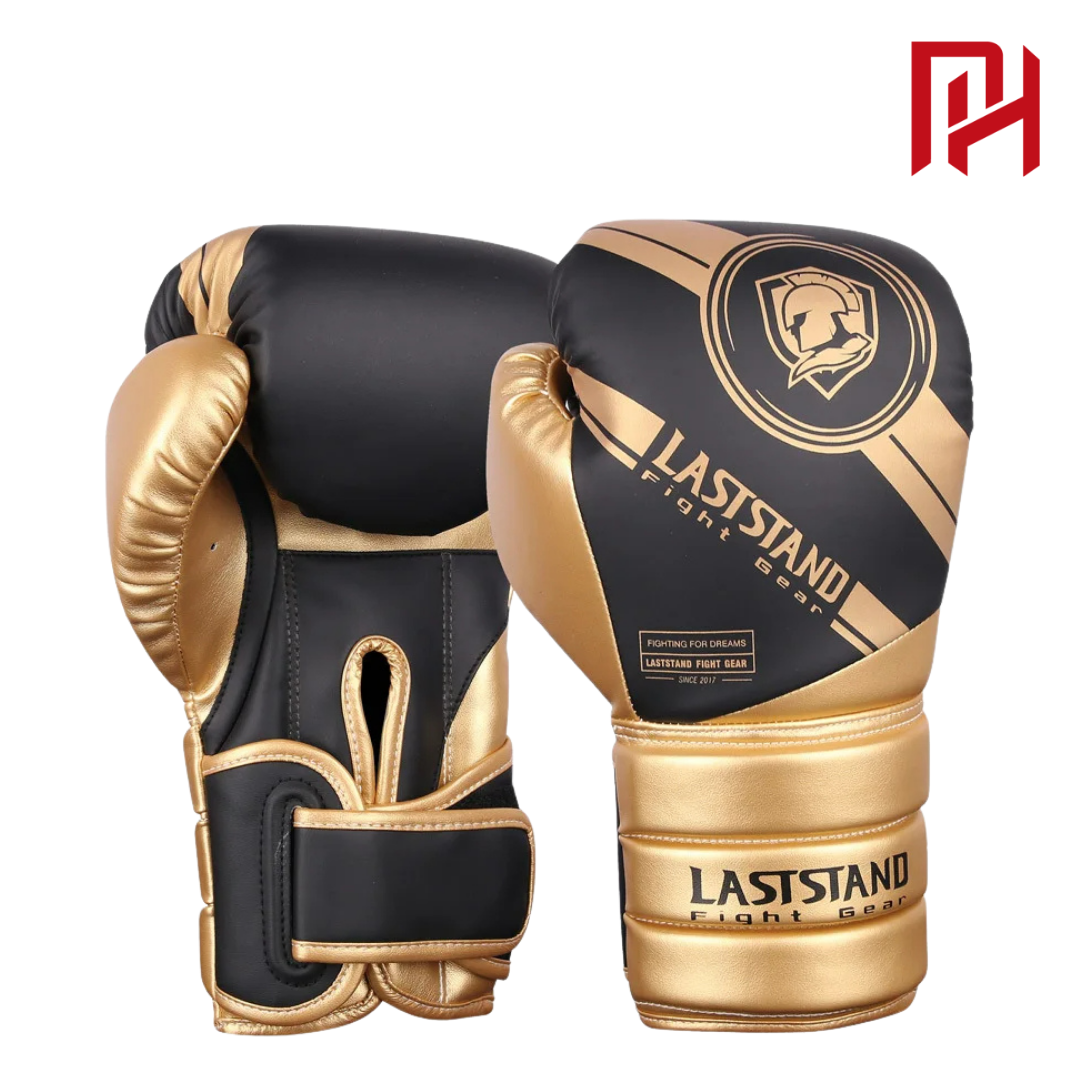 Luva Philly™ Spartan Boxe e Muay Thai - Cor Dourada
