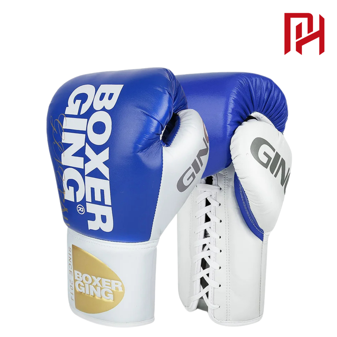 Luva Philly™ Whittaker Boxe e Muay Thai Couro Legítimo!! - Cor Azul