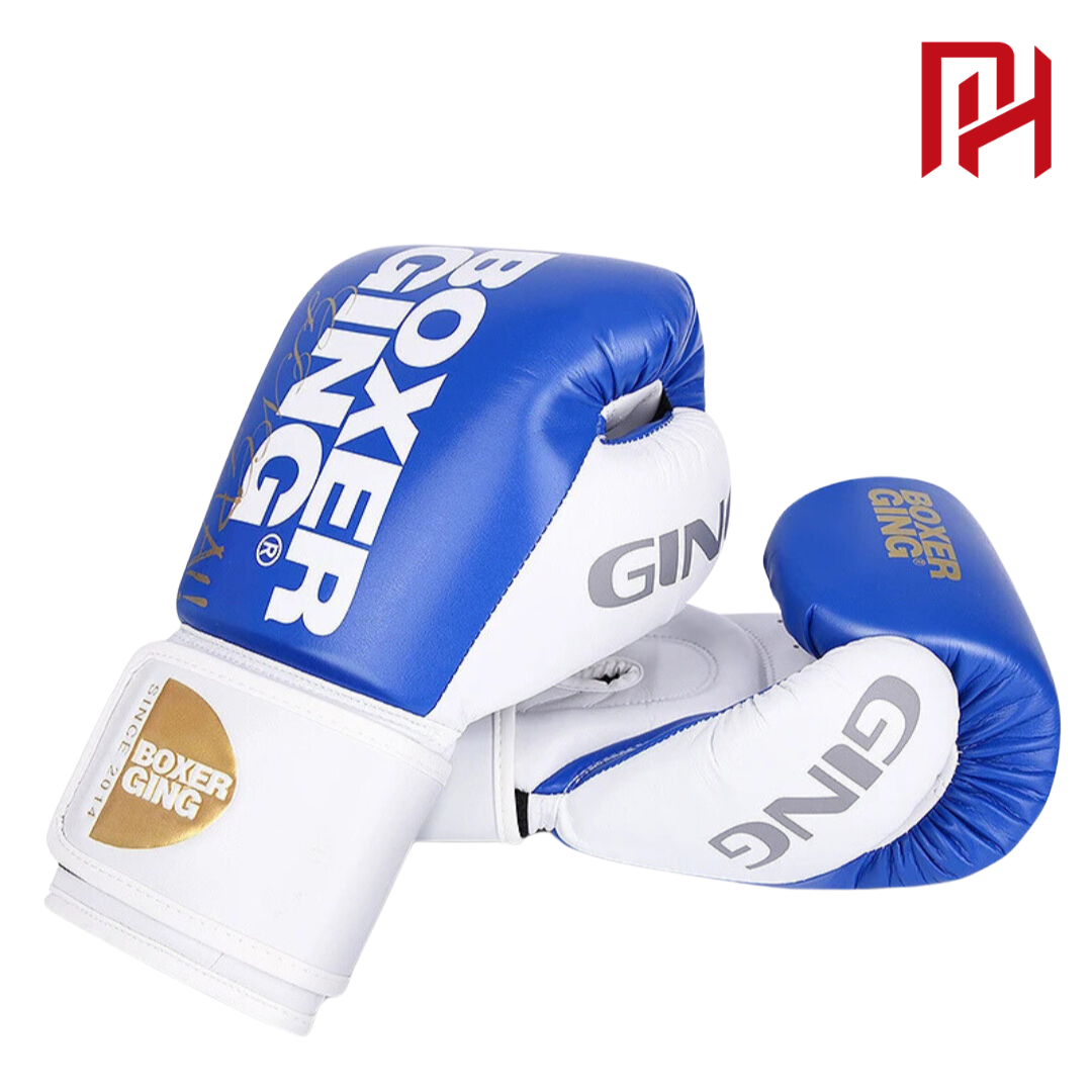 Luva Philly™ Whittaker Boxe e Muay Thai Couro Legítimo!! - Cor Azul