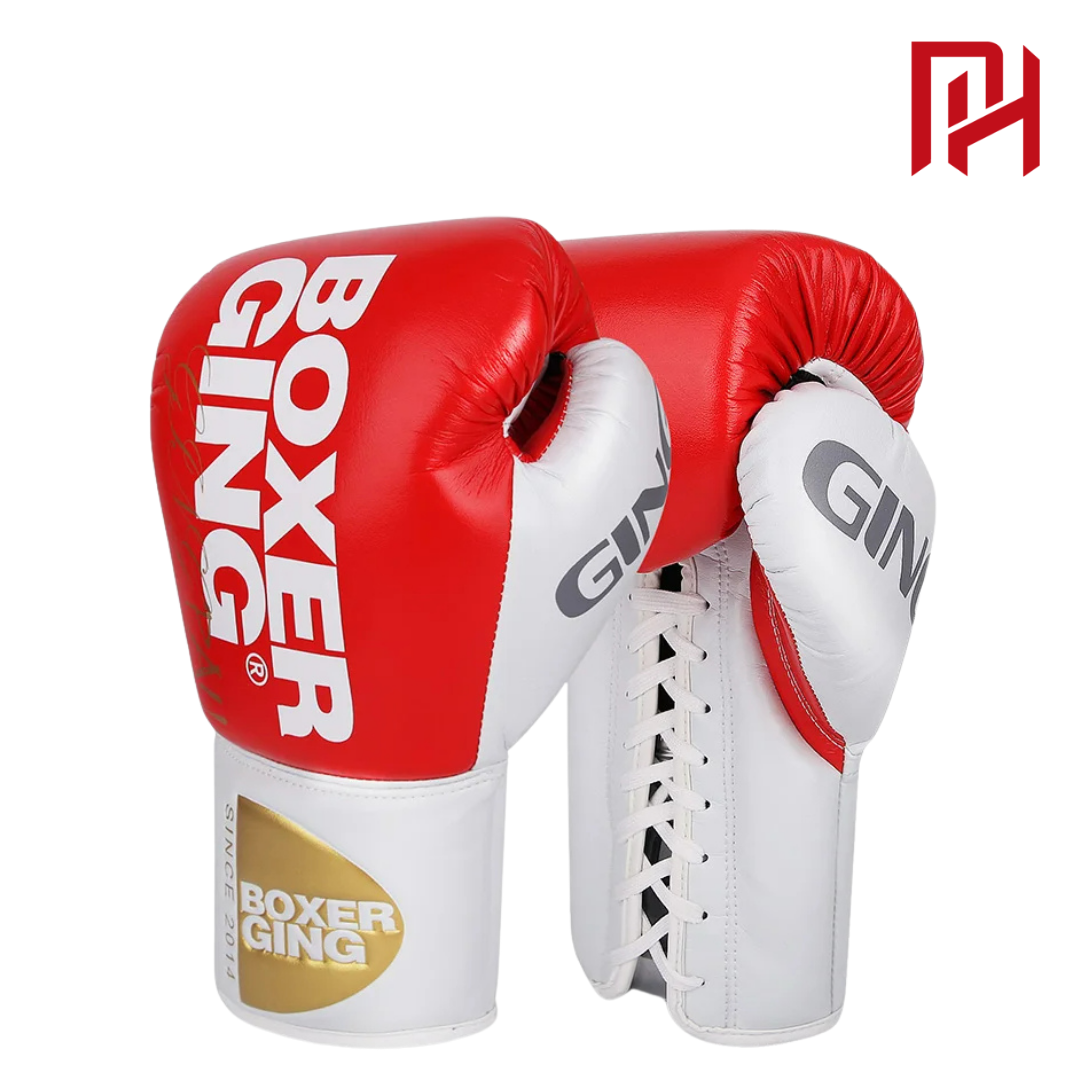 Luva Philly™ Whittaker Boxe e Muay Thai Couro Legítimo!! - Cor Vermelho