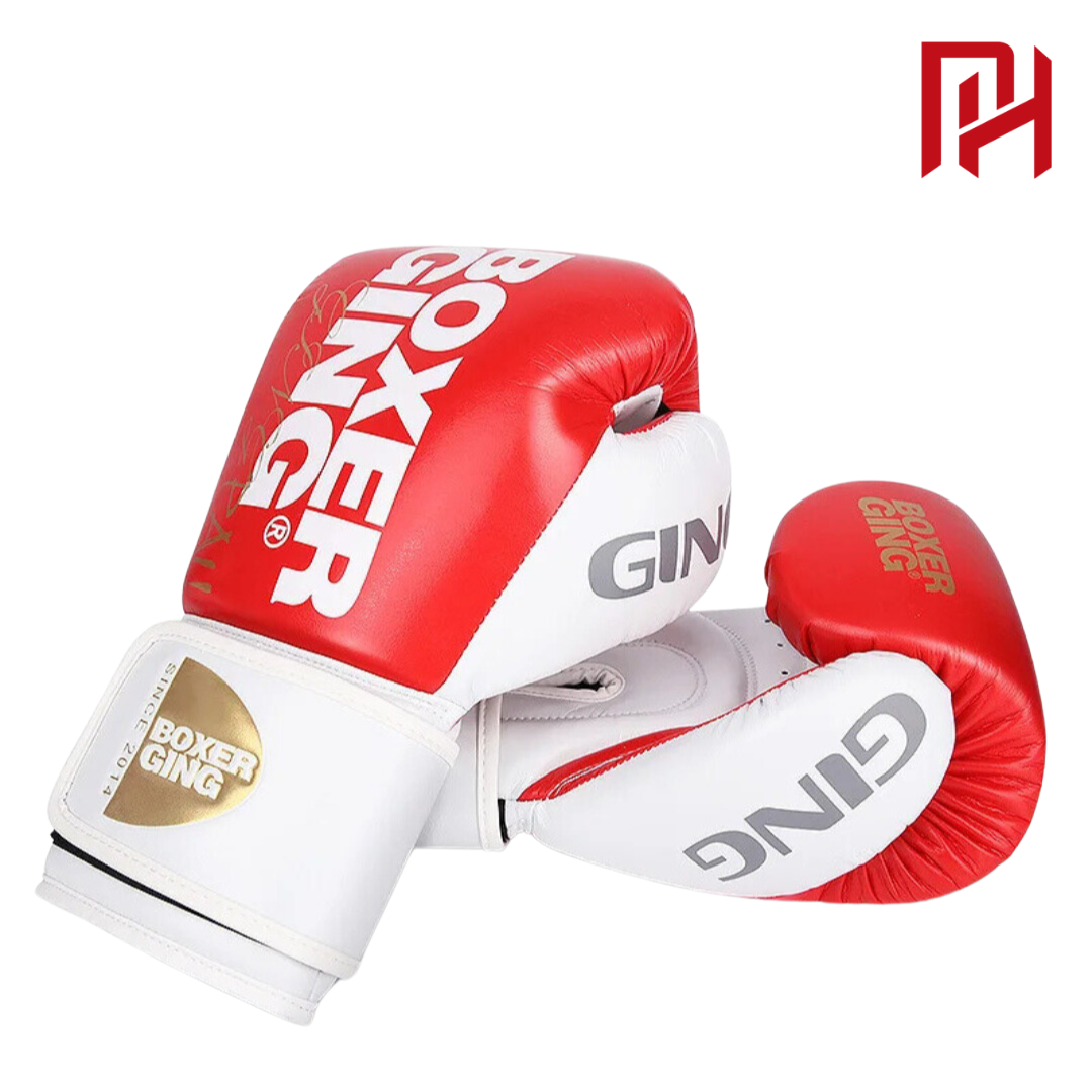 Luva Philly™ Whittaker Boxe e Muay Thai Couro Legítimo!! - Cor Vermelho