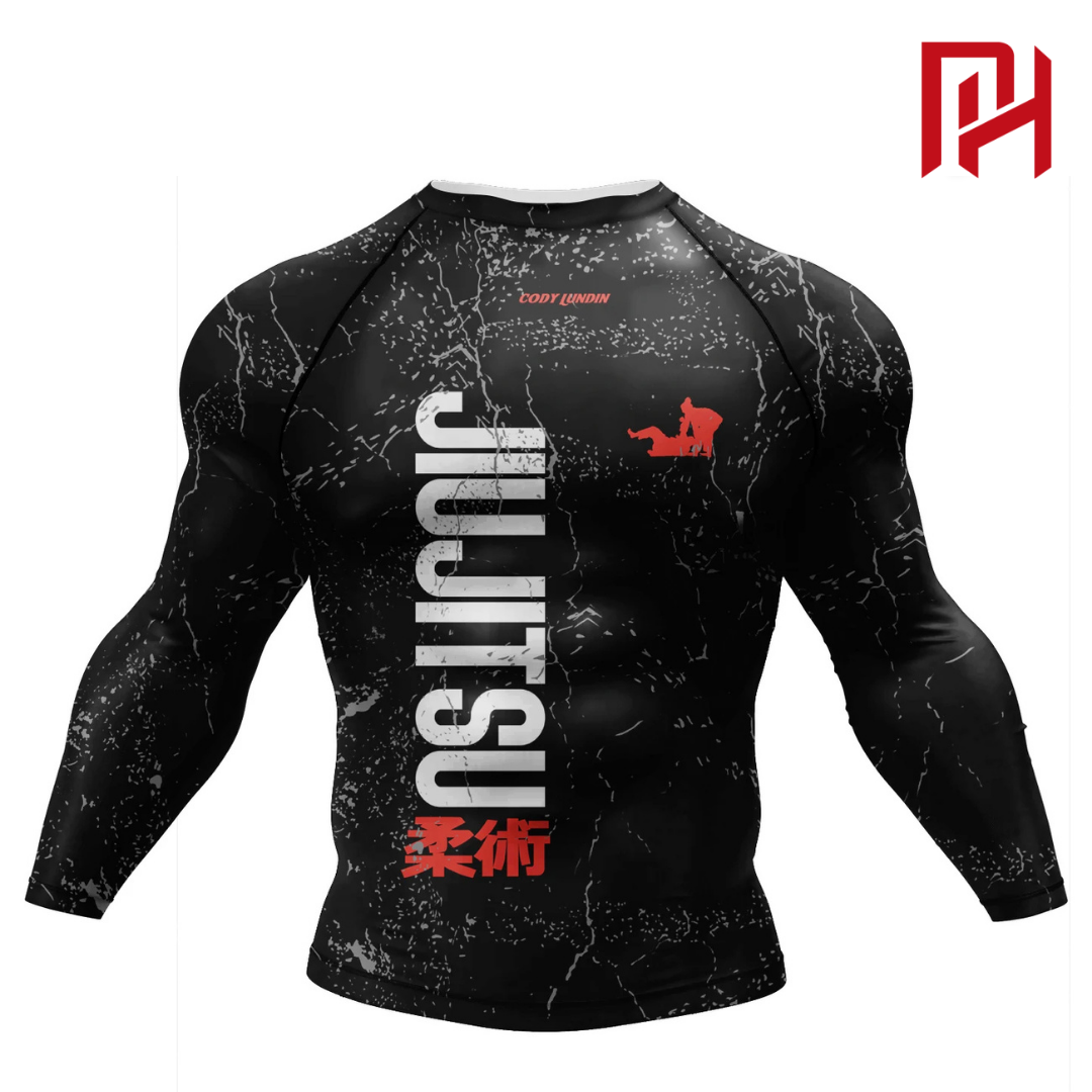 Camisa Philly™ Compressão Jiu Jitsu - Manga Longa