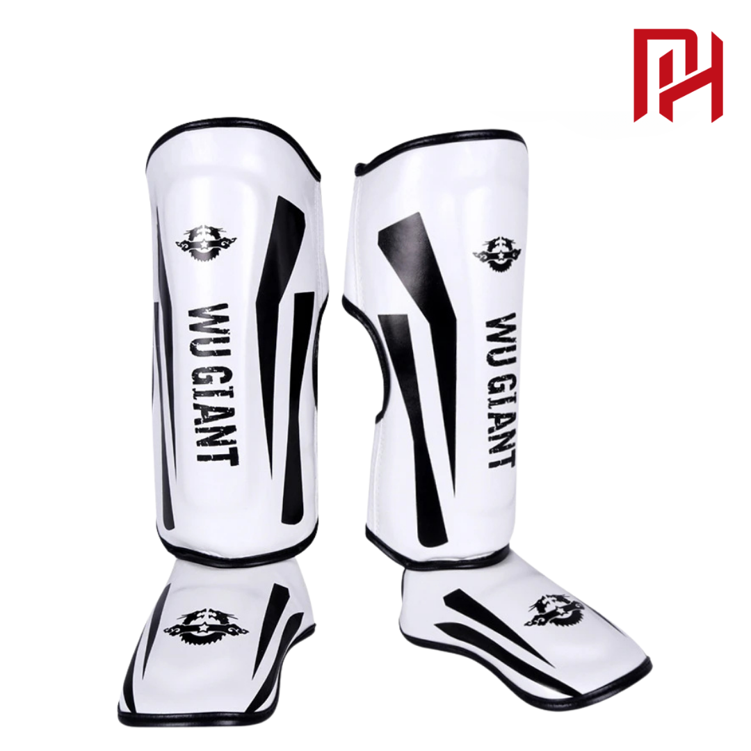 Caneleira Philly™ Muay Thai e Kickboxing - Par Branco