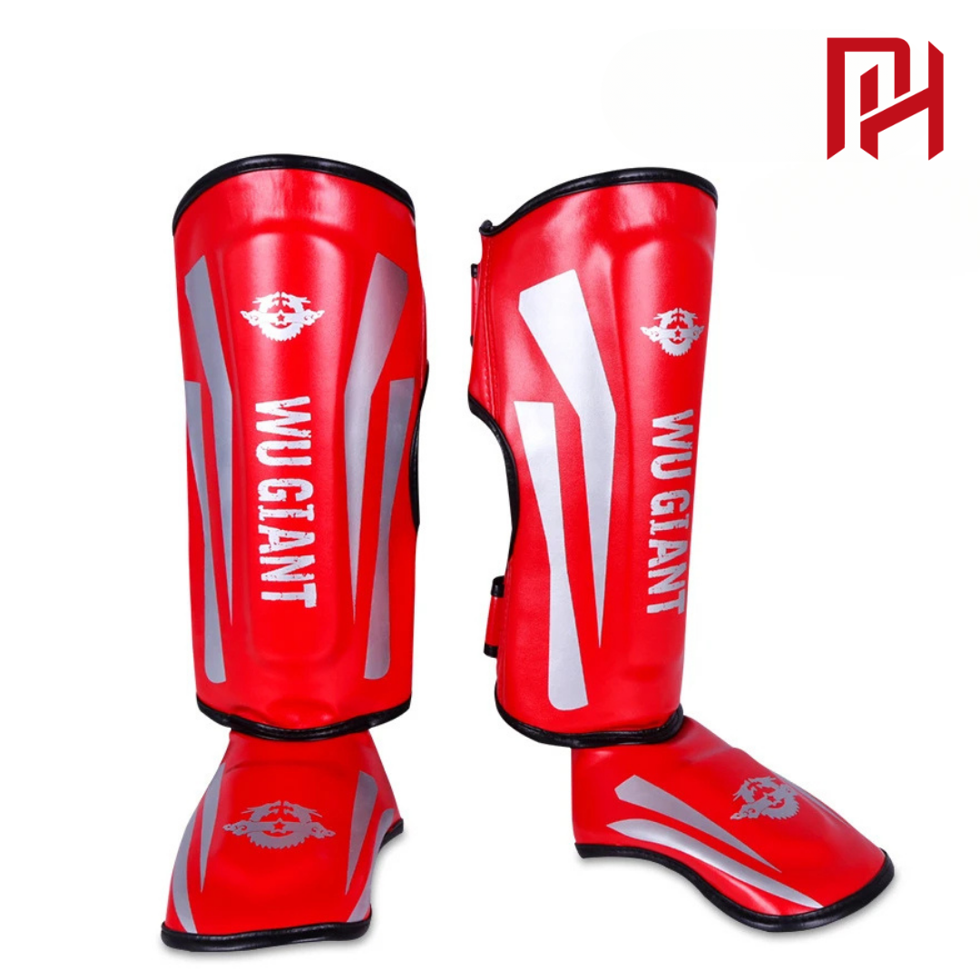 Caneleira Philly™ Muay Thai e Kickboxing - Par Vermelho