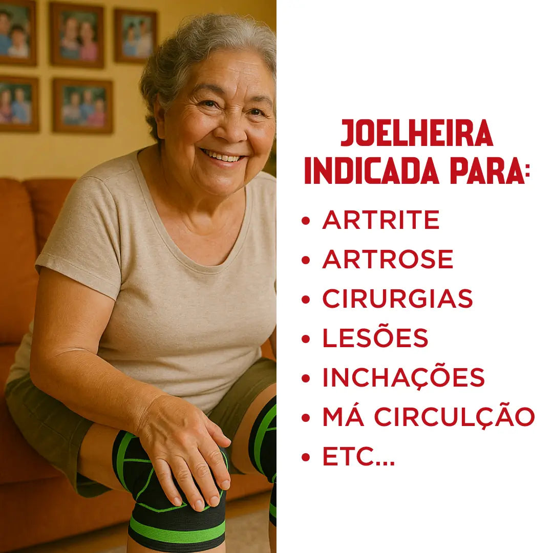 OrtoPress Philly™ – Joelheira Ortopédica de Compressão (COMPRE 1 LEVE 2)