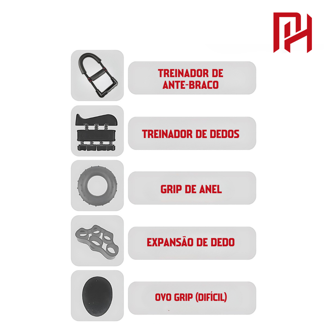 Kit Fortalecimento dos Braços e Punhos + Brinde Exclusivo!